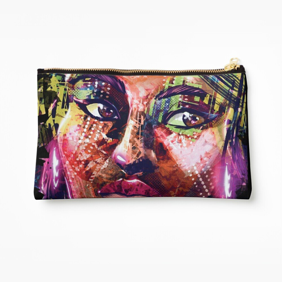 Whibos Makeup Bag Digital Sister Cosmetic Organizer Tyvek Paper Bags Zipper Pouch