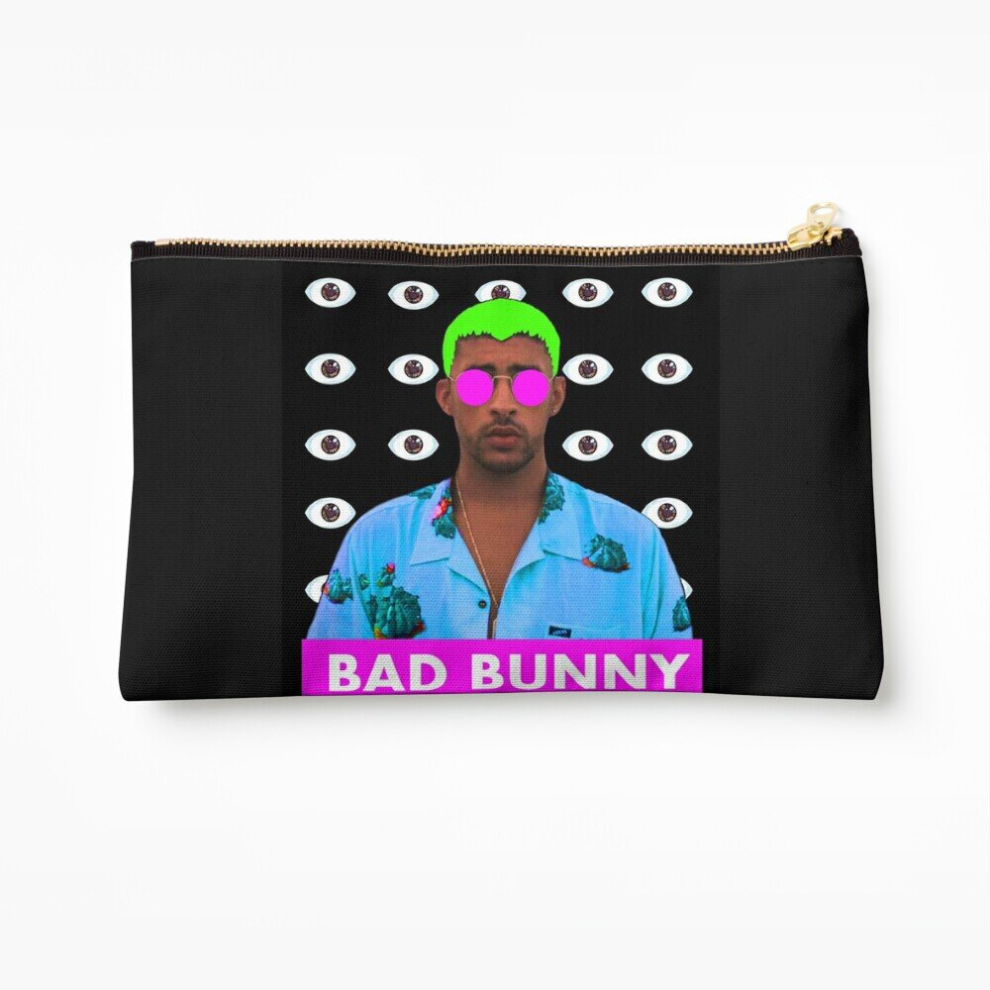 Whibos Makeup Bag Bad Bunny Eyez T-Shirt Clas Cosmetic Organizer Tyvek Paper Bags Zipper Pouch