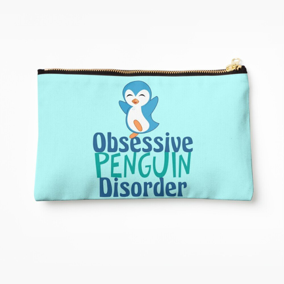 Whibos Makeup Bag Cute Obsessive Penguin Disorder Cosmetic Organizer Tyvek Paper Bags Zipper Pouch