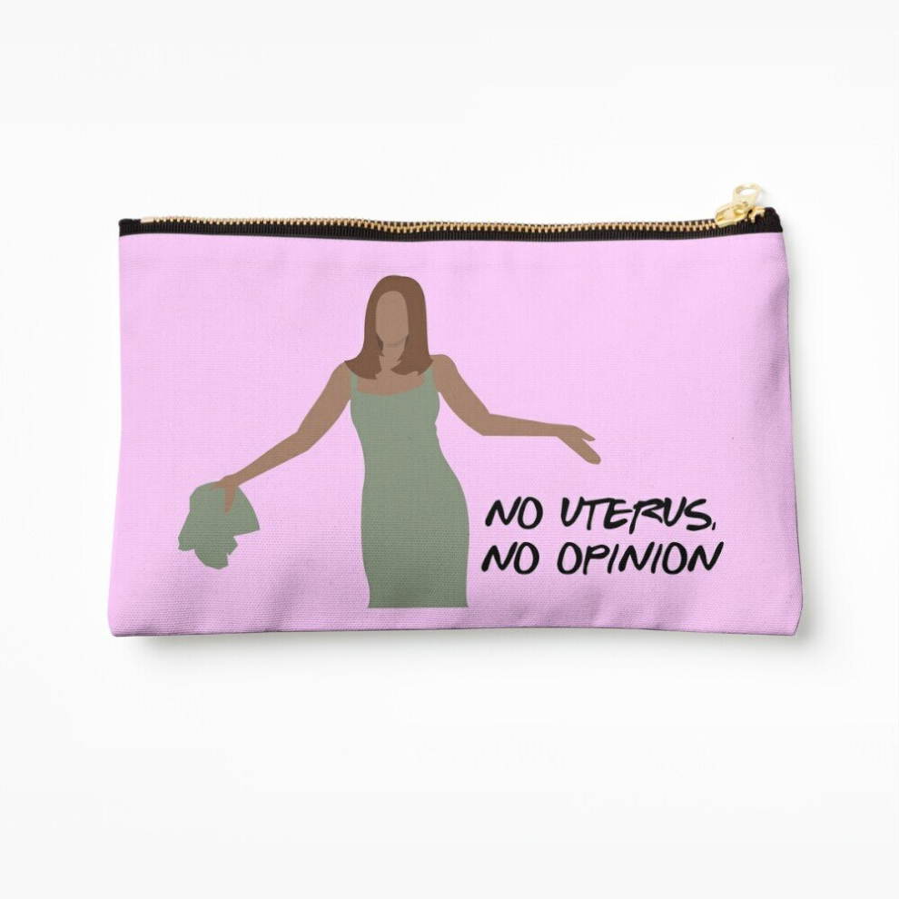Whibos Makeup Bag No Uterus, No Opinion Cosmetic Organizer Tyvek Paper Bags Zipper Pouch