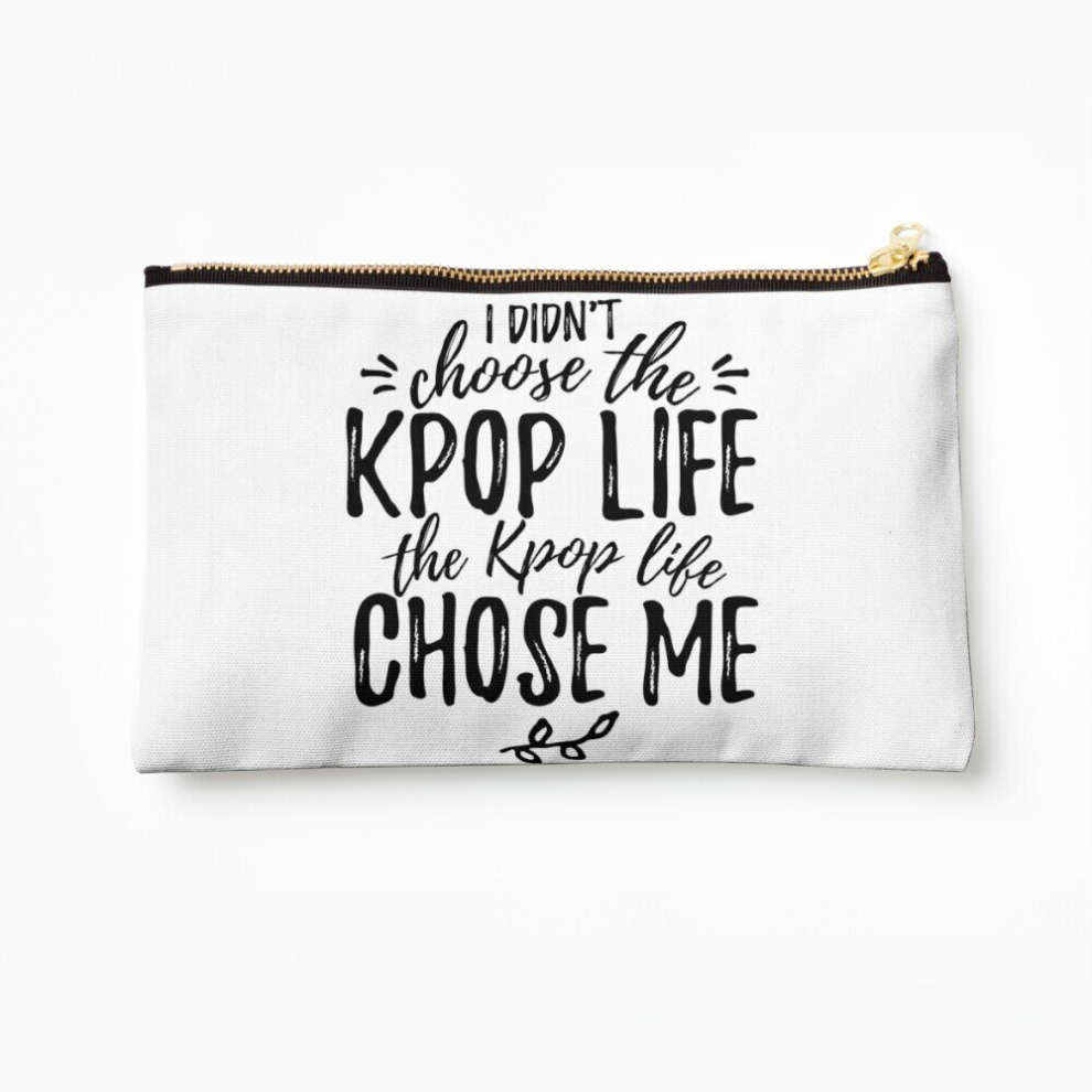Whibos Makeup Bag I Didn't Choose The Kpop Life Cosmetic Organizer Tyvek Paper Bags Zipper Pouch