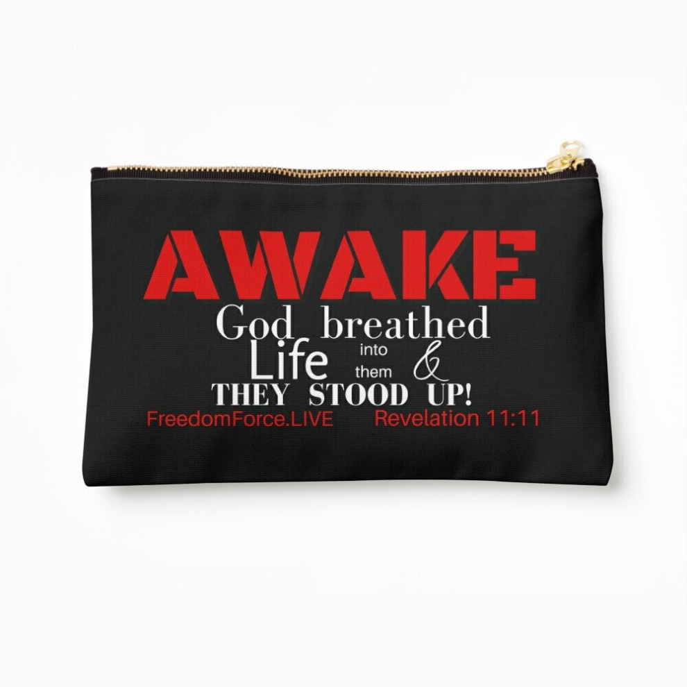 Whibos Makeup Bag Awake - God Breathed Life Into Them And They Stood Up Cosmetic Organizer Tyvek Paper Bags Zipper Pouch