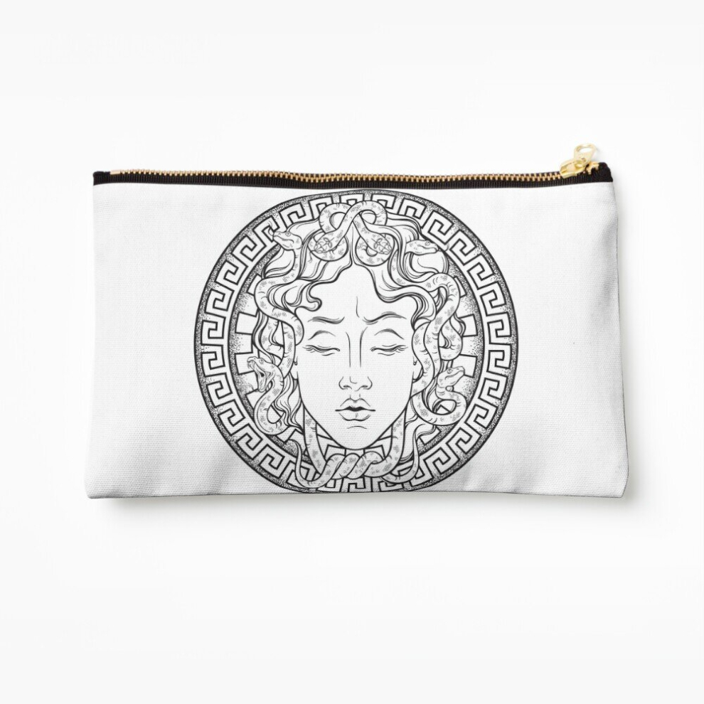 Whibos Makeup Bag Medusa Cosmetic Organizer Tyvek Paper Bags Zipper Pouch
