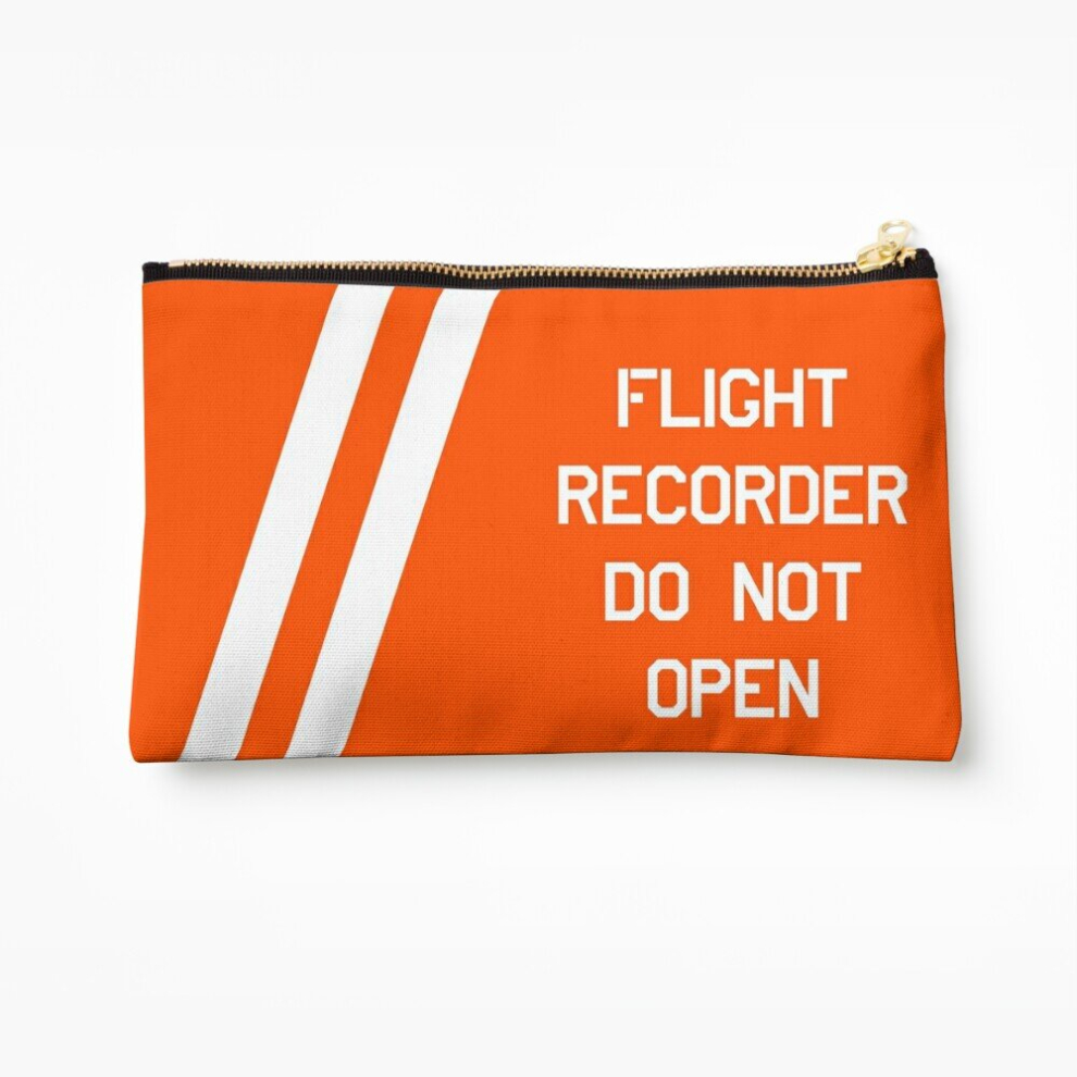 Whibos Makeup Bag Flight Recorder Do Not Open Cosmetic Organizer Tyvek Paper Bags Zipper Pouch