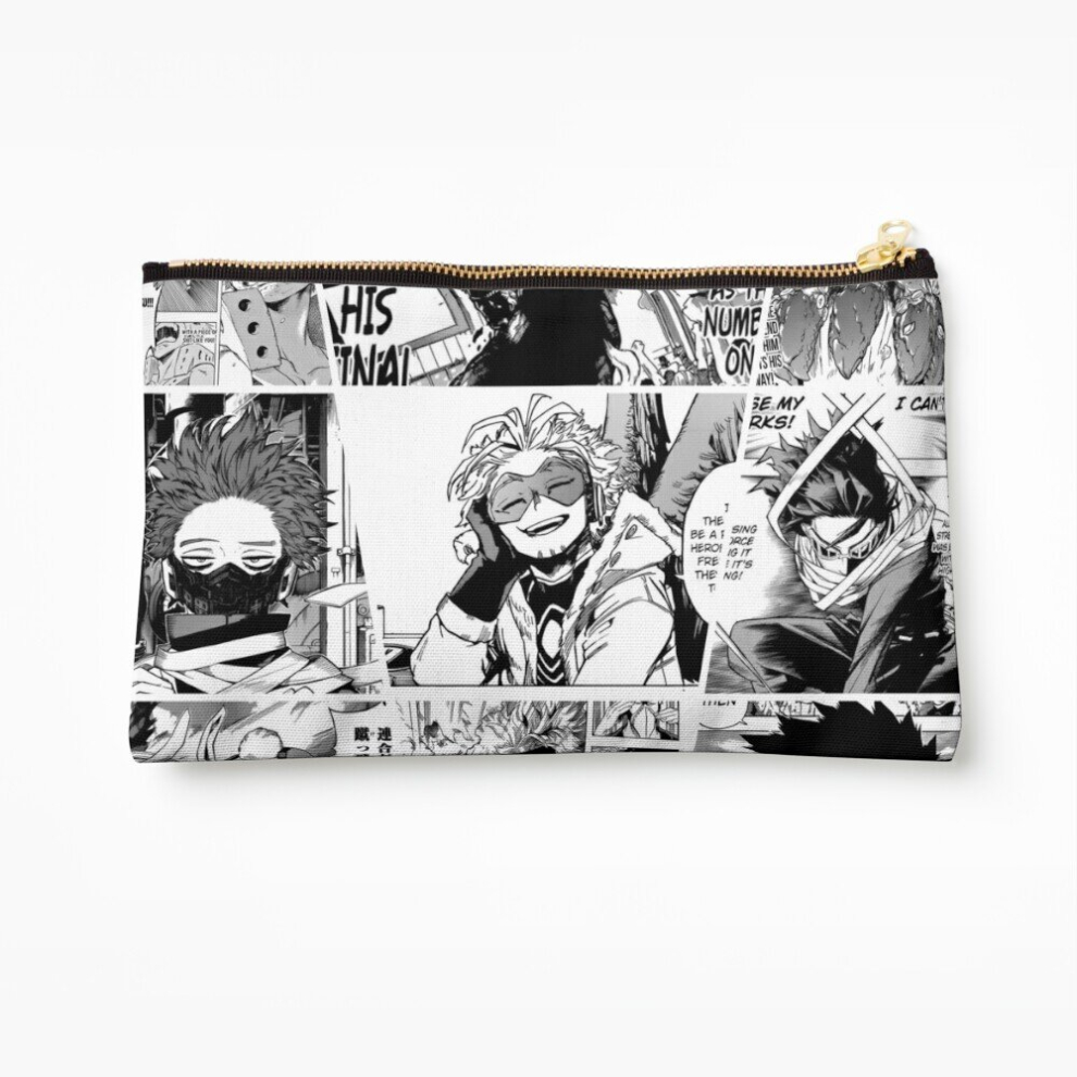 Whibos Makeup Bag My Hero Academia Manga Collage Cosmetic Organizer Tyvek Paper Bags Zipper Pouch
