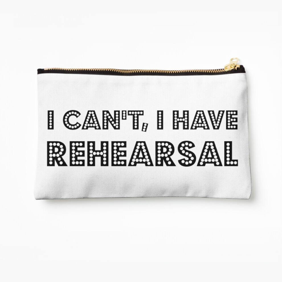 Whibos Makeup Bag I Can't I Have Rehearsal Cosmetic Organizer Tyvek Paper Bags Zipper Pouch