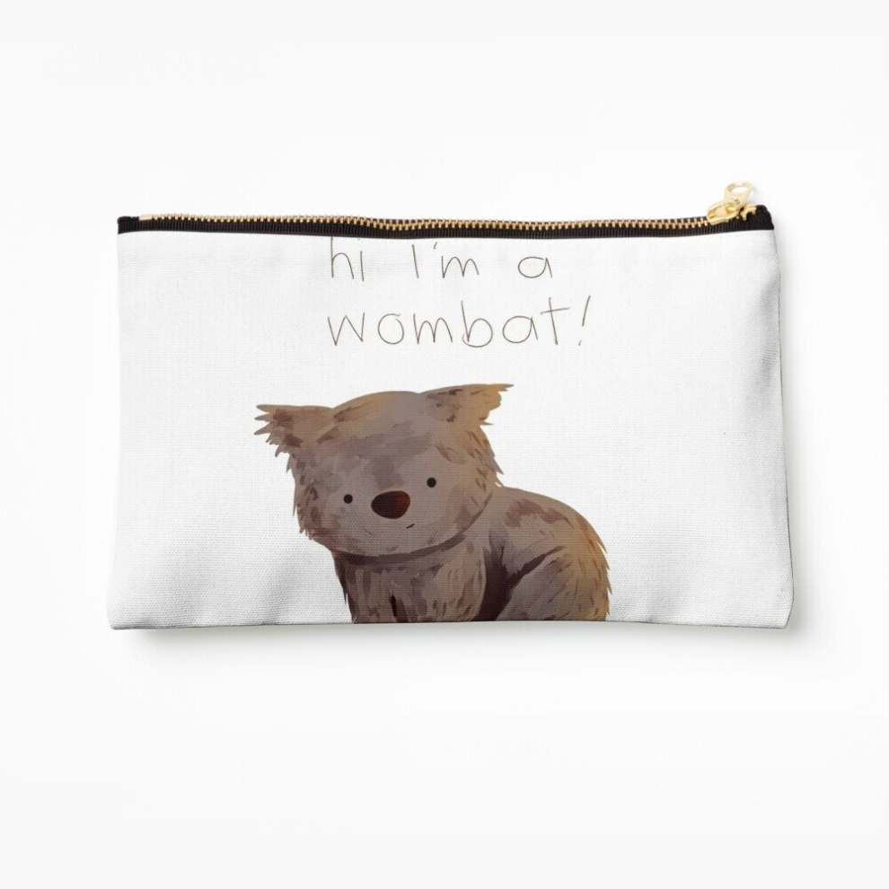 Whibos Makeup Bag Wombat Cosmetic Organizer Tyvek Paper Bags Zipper Pouch