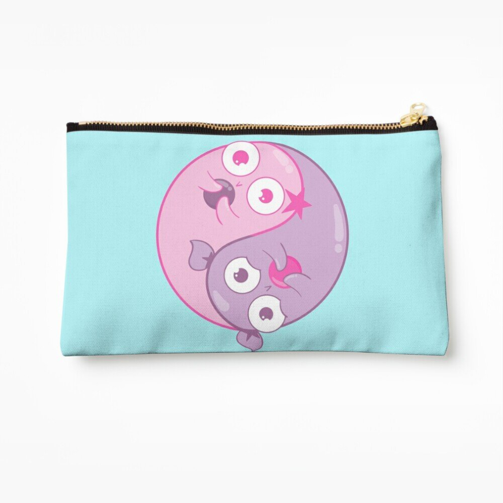 Whibos Makeup Bag Yin Yang Amoebas Cosmetic Organizer Tyvek Paper Bags Zipper Pouch