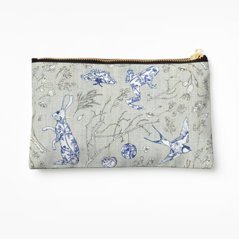 Whibos Makeup Bag Botanica Wilde Cosmetic Organizer Tyvek Paper Bags Zipper Pouch