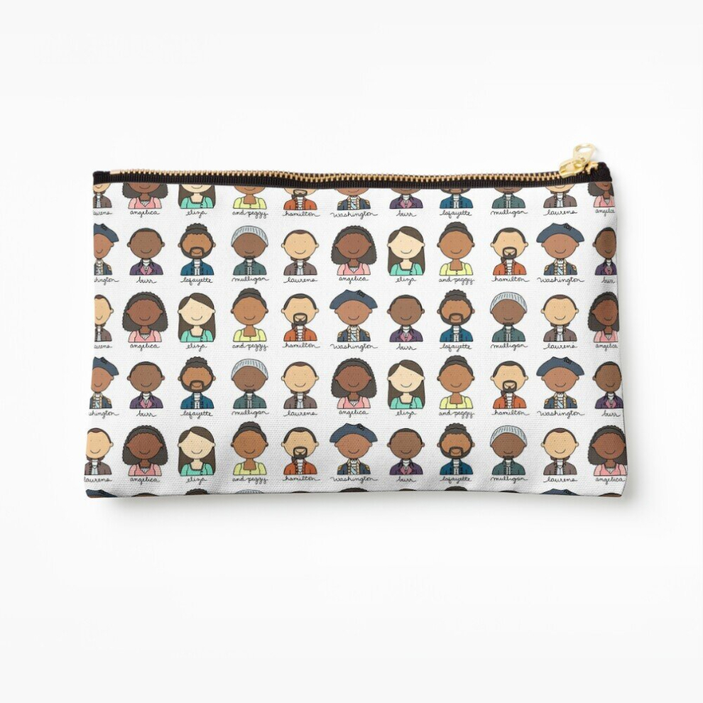 Whibos Makeup Bag Hamilton Characters Cosmetic Organizer Tyvek Paper Bags Zipper Pouch