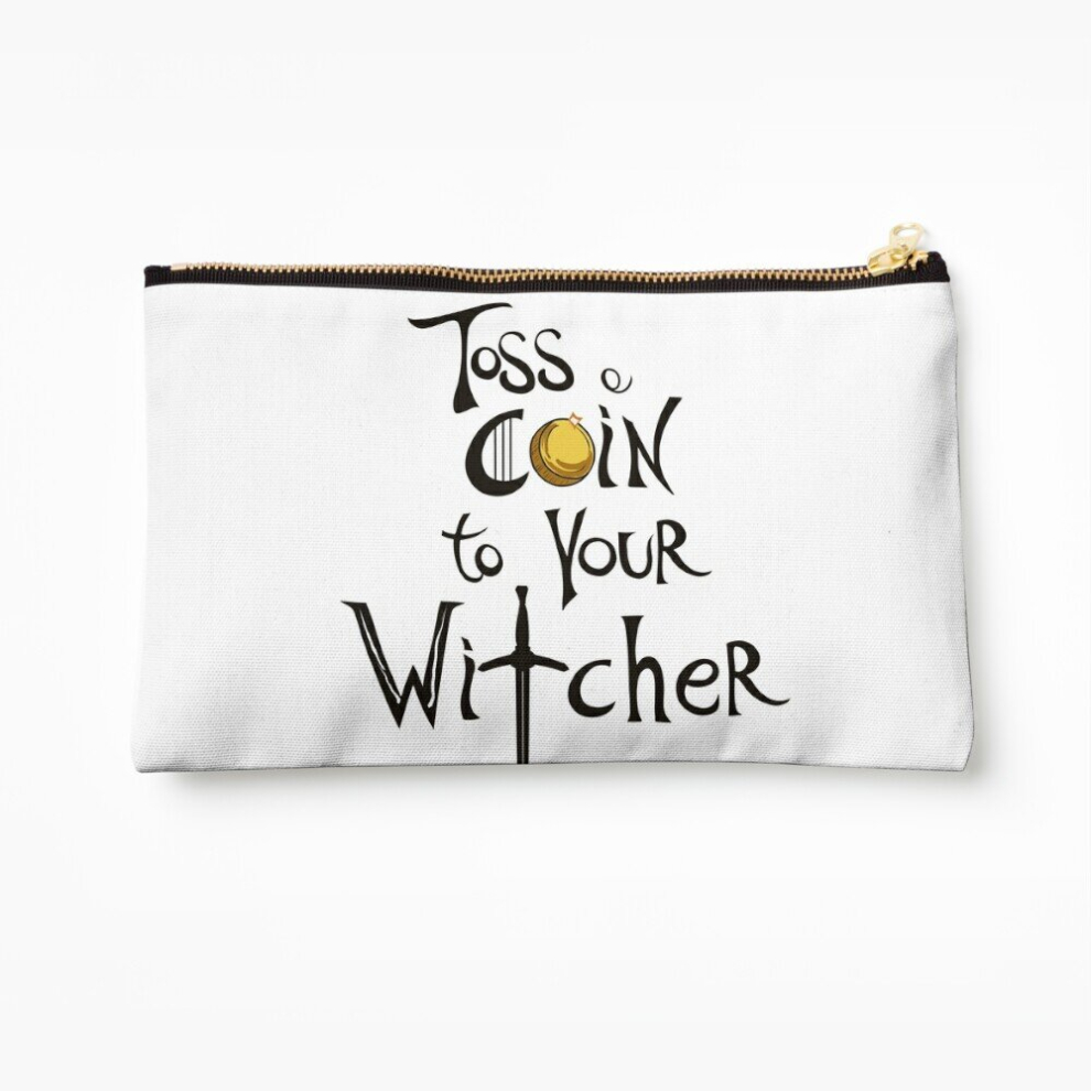Whibos Makeup Bag Toss A Coin To Your Witcher Cosmetic Organizer Tyvek Paper Bags Zipper Pouch