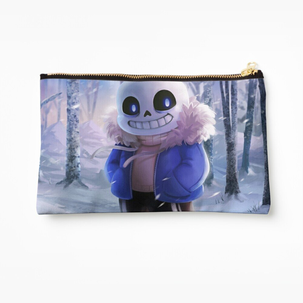 Whibos Makeup Bag Undertale Sans Cosmetic Organizer Tyvek Paper Bags Zipper Pouch