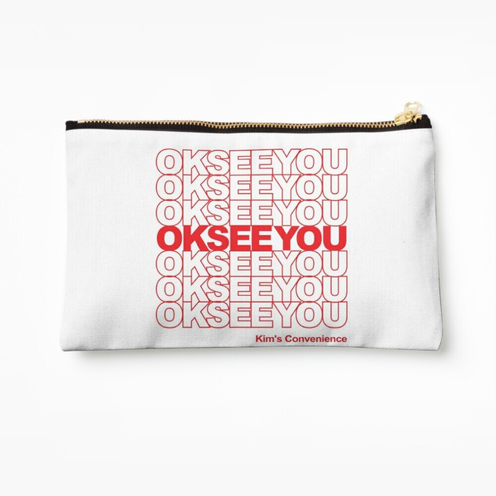 Whibos Makeup Bag Okseeyou - Funny Kim's Convenience Saying Cosmetic Organizer Tyvek Paper Bags Zipper Pouch