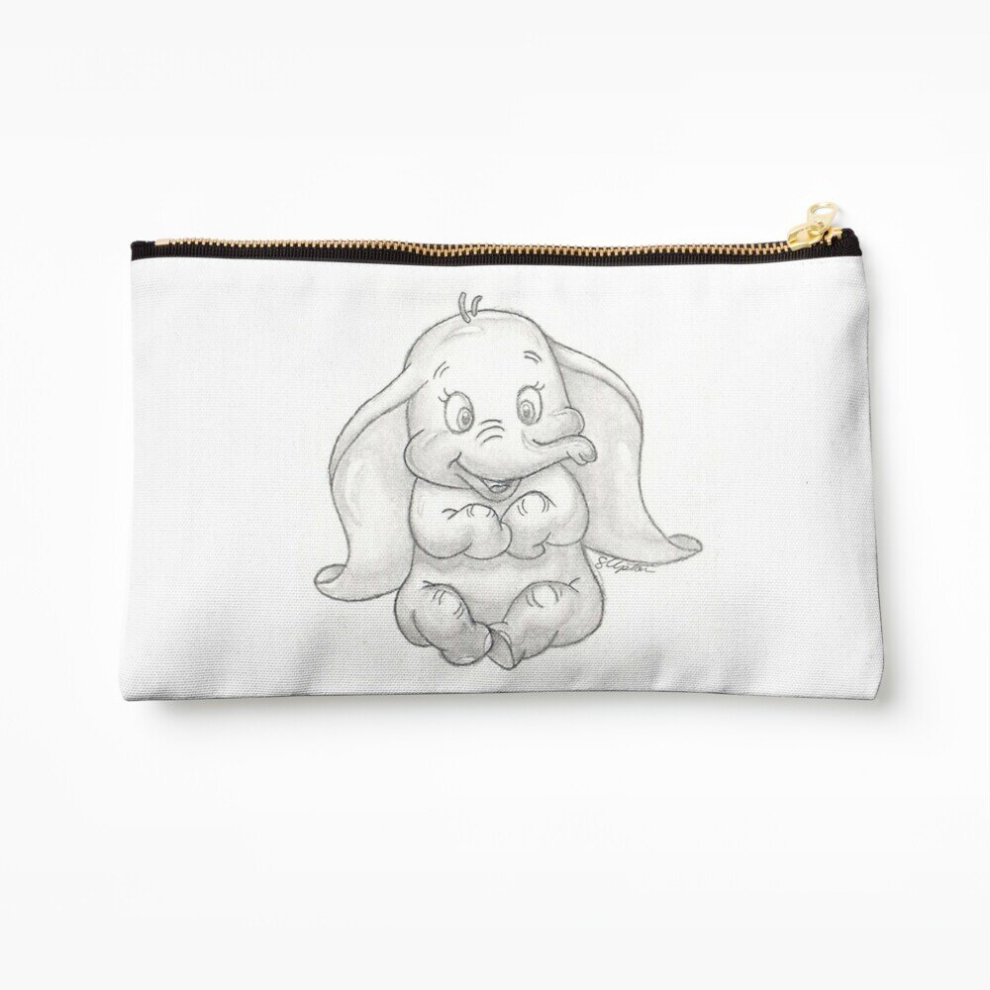 Whibos Makeup Bag Dumbo The Adorable Elephant Cosmetic Organizer Tyvek Paper Bags Zipper Pouch