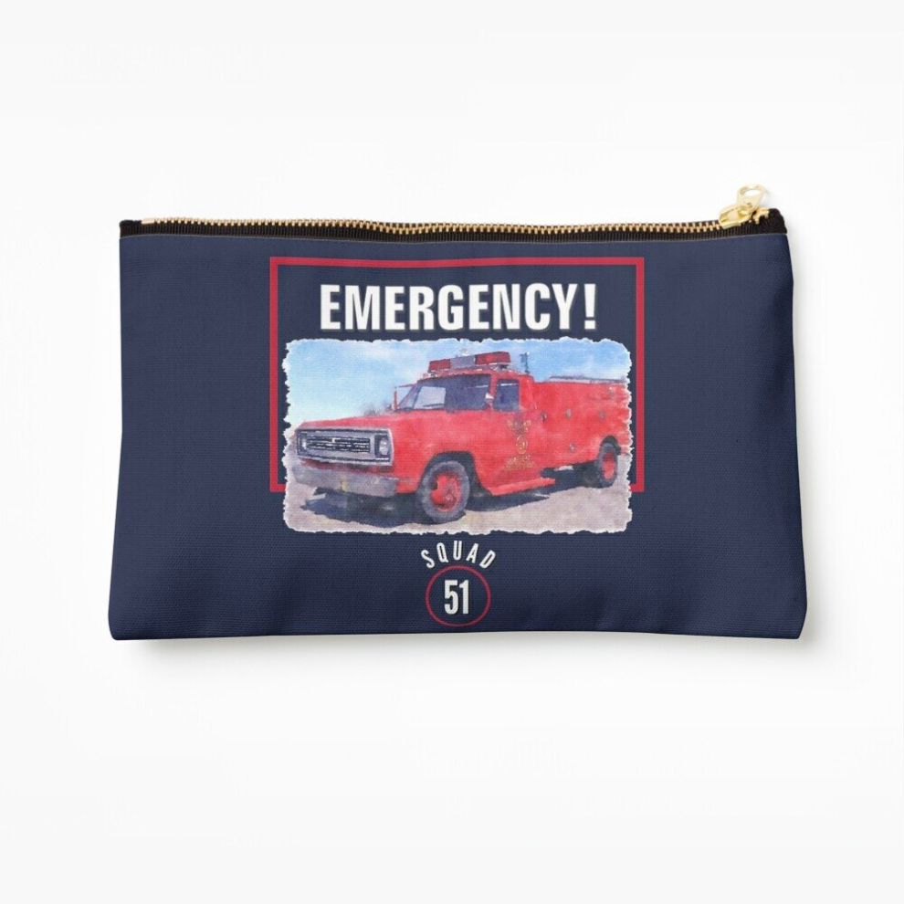 Whibos Makeup Bag Emergency Squad 51 Truck Cosmetic Organizer Tyvek Paper Bags Zipper Pouch