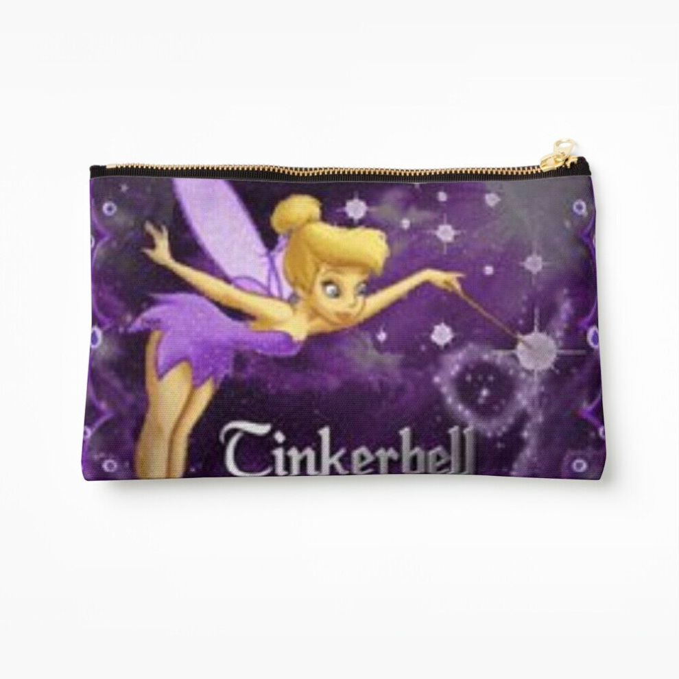 Whibos Makeup Bag Tinkerbell Cosmetic Organizer Tyvek Paper Bags Zipper Pouch