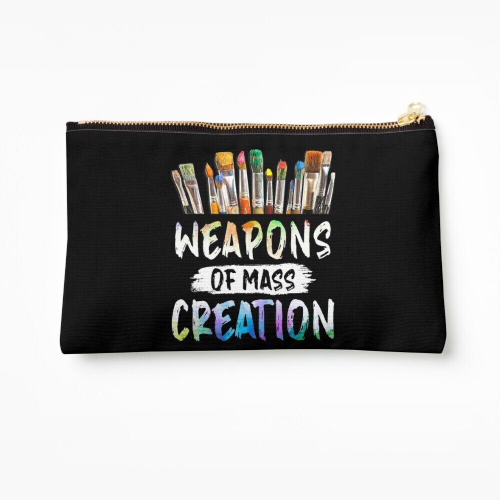 Whibos Makeup Bag Weapons Of Mass Creation Cosmetic Organizer Tyvek Paper Bags Zipper Pouch