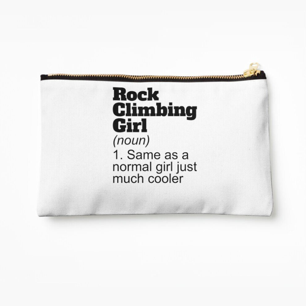 Whibos Makeup Bag Rock Climbing Girl Definition Cosmetic Organizer Tyvek Paper Bags Zipper Pouch