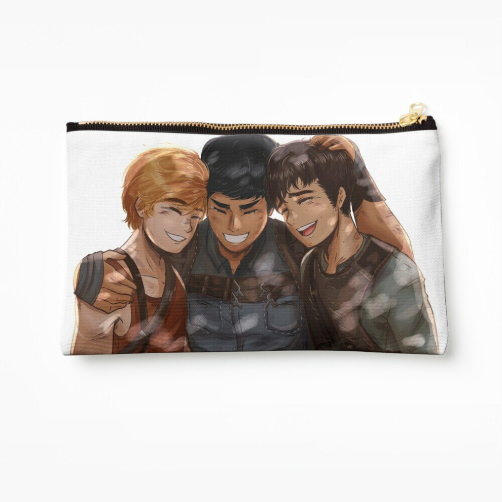 Whibos Makeup Bag Newt, Minho And Thomas Cosmetic Organizer Tyvek Paper Bags Zipper Pouch