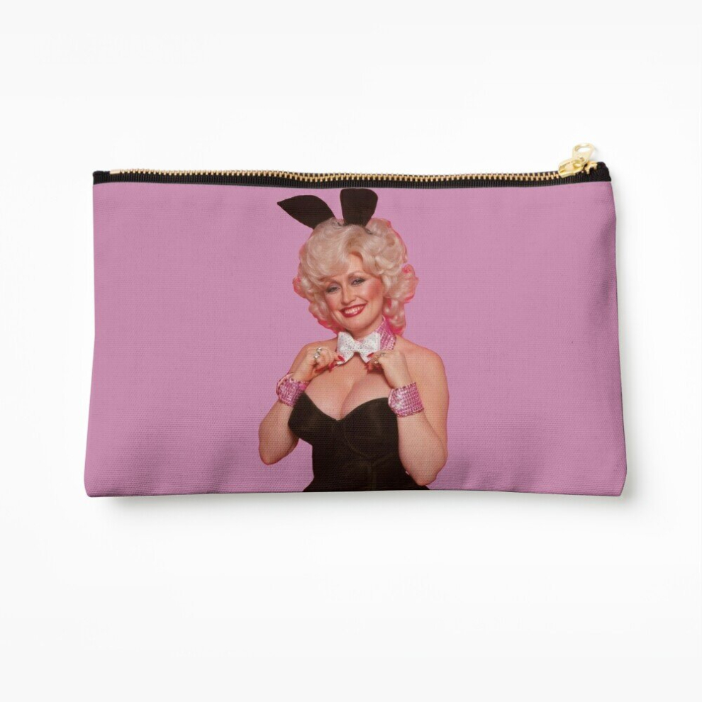 Whibos Makeup Bag Bunny Dolly Parton Cosmetic Organizer Tyvek Paper Bags Zipper Pouch