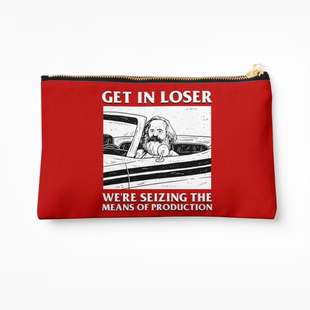 Whibos Makeup Bag Get In Loser We're Seizing The Means Of Production Cosmetic Organizer Tyvek Paper Bags Zipper Pouch