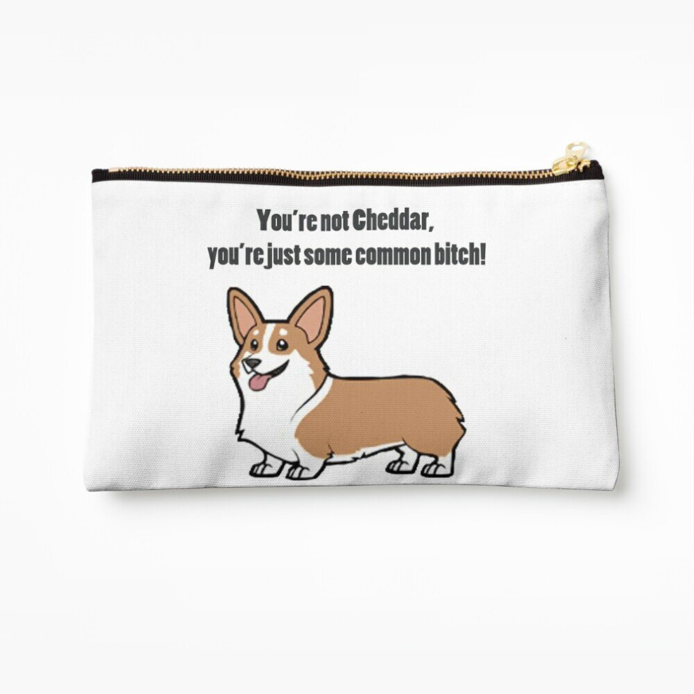 Whibos Makeup Bag Brooklyn Nine Nine- Cheddar Quote Cosmetic Organizer Tyvek Paper Bags Zipper Pouch