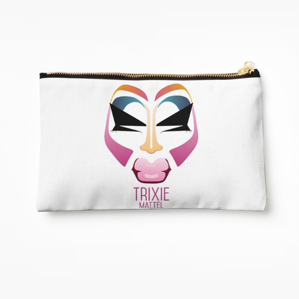 Whibos Makeup Bag Drag Makeup Cosmetic Organizer Tyvek Paper Bags Zipper Pouch
