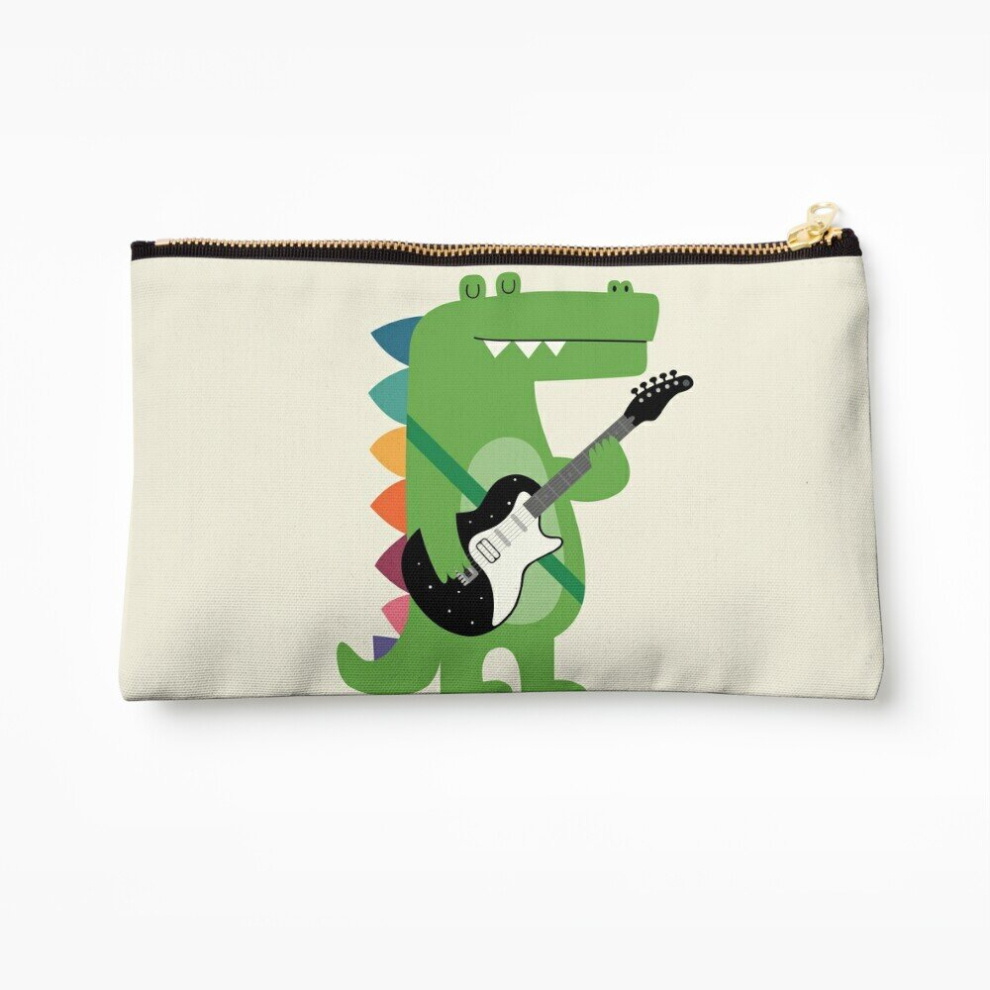 Whibos Makeup Bag Croco Rock Cosmetic Organizer Tyvek Paper Bags Zipper Pouch