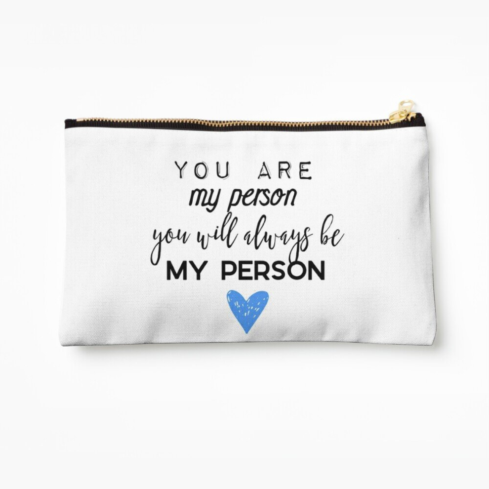 Whibos Makeup Bag You Are My Person. You Will Always Be My Person. Cosmetic Organizer Tyvek Paper Bags Zipper Pouch