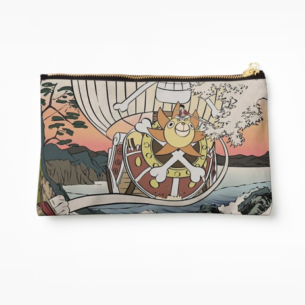 Whibos Makeup Bag Thousand Sunny One Piece Cosmetic Organizer Tyvek Paper Bags Zipper Pouch