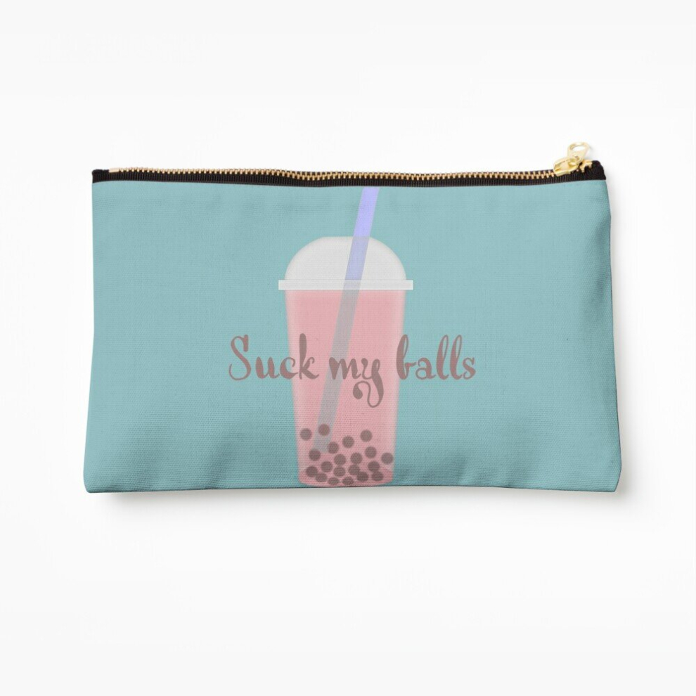 Whibos Makeup Bag Suck My Balls Cosmetic Organizer Tyvek Paper Bags Zipper Pouch