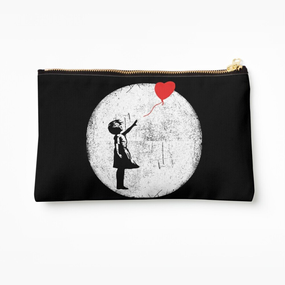 Whibos Makeup Bag Ballon Girl Banksy Cosmetic Organizer Tyvek Paper Bags Zipper Pouch