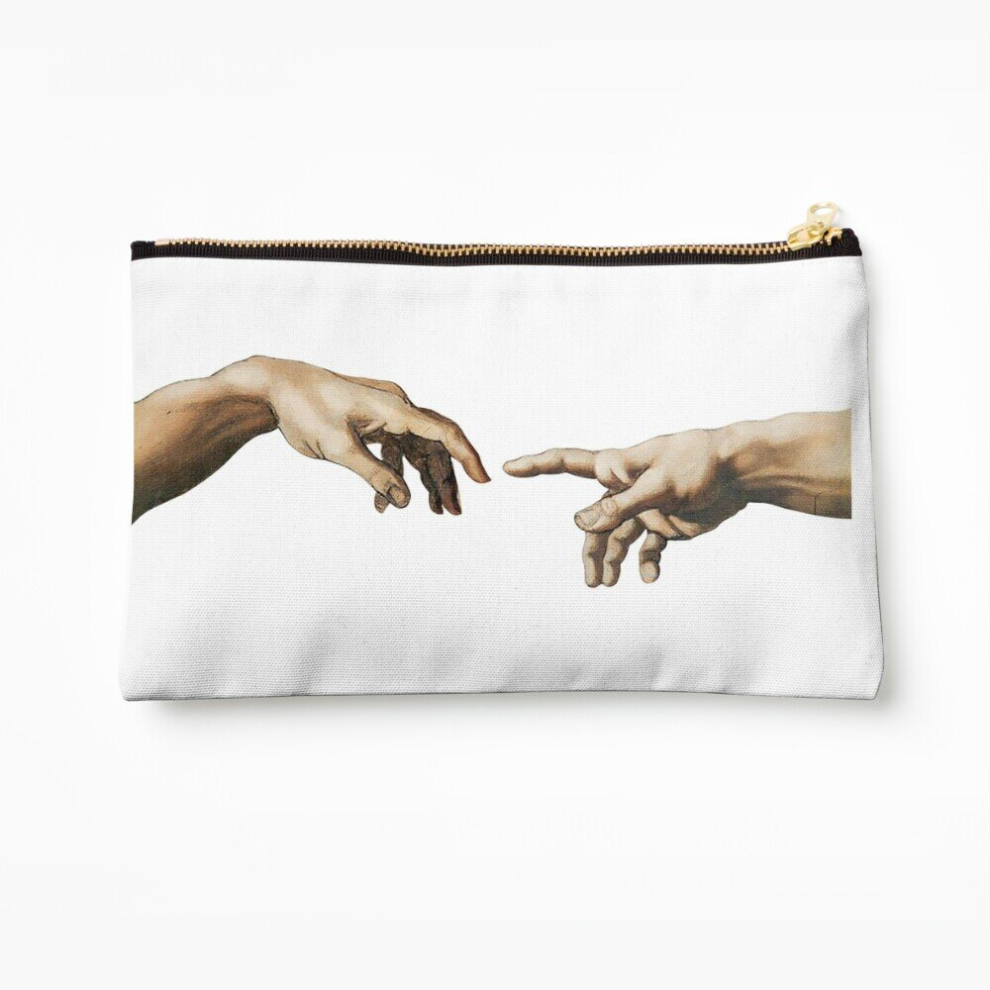 Whibos Makeup Bag The Creation Of Adam Cosmetic Organizer Tyvek Paper Bags Zipper Pouch