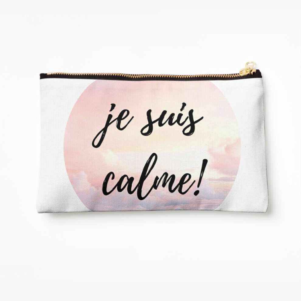 Whibos Makeup Bag Calme! Cosmetic Organizer Tyvek Paper Bags Zipper Pouch