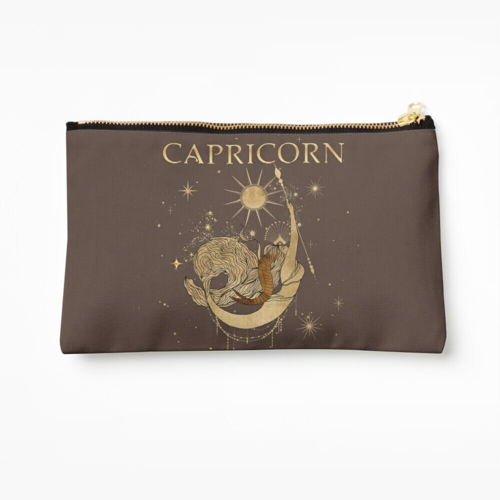Whibos Makeup Bag Capricorn Zodiac Woman Cosmetic Organizer Tyvek Paper Bags Zipper Pouch