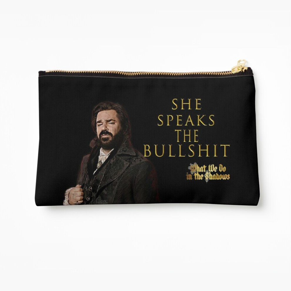 Whibos Makeup Bag She Speaks The Bullshit - Laszlo Cosmetic Organizer Tyvek Paper Bags Zipper Pouch