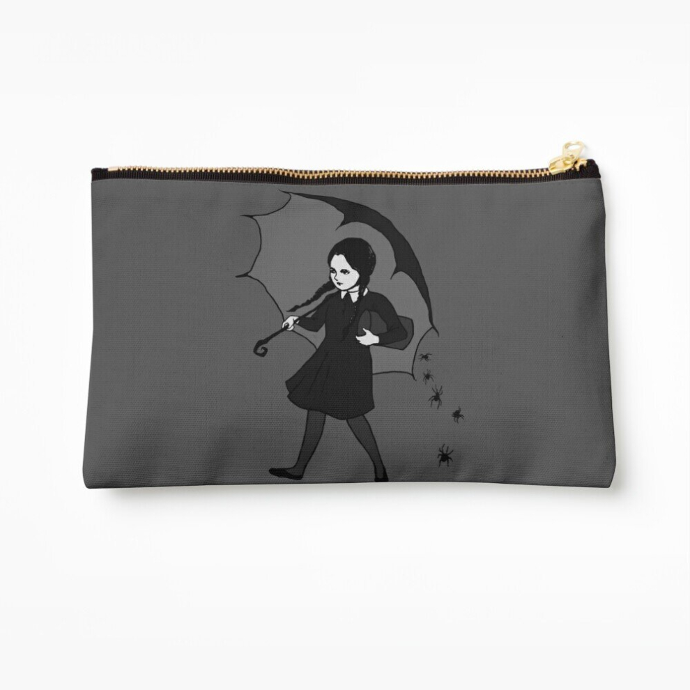 Whibos Makeup Bag Scary Girl Cosmetic Organizer Tyvek Paper Bags Zipper Pouch