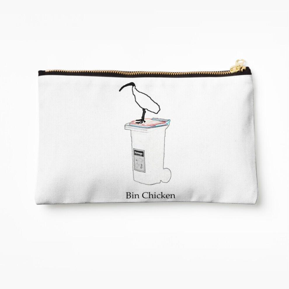 Whibos Makeup Bag Bin Chicken Cosmetic Organizer Tyvek Paper Bags Zipper Pouch