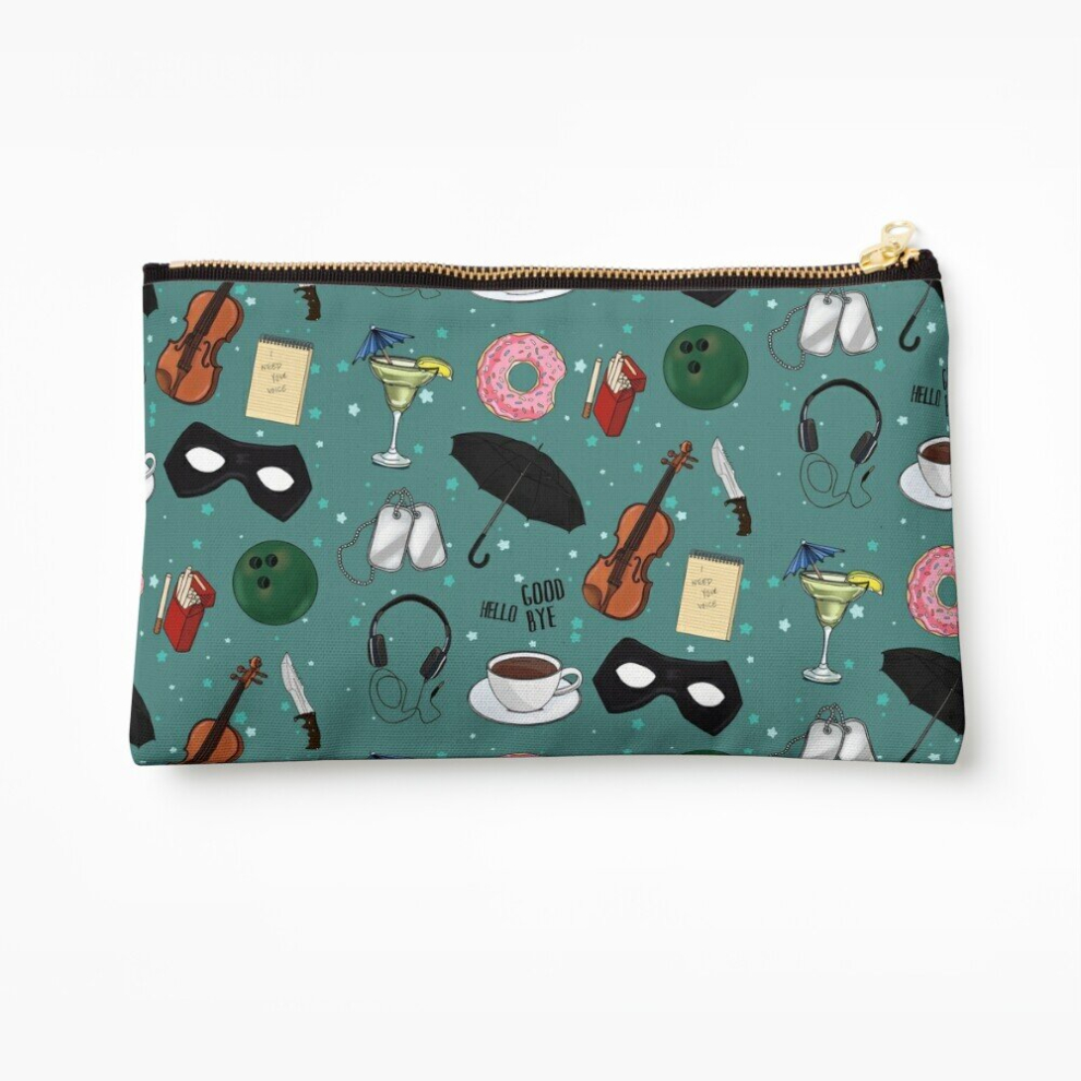 Whibos Green Makeup Bag The Umbrella Academy Collage [In ] Cosmetic Organizer Tyvek Paper Bags Zipper Pouch