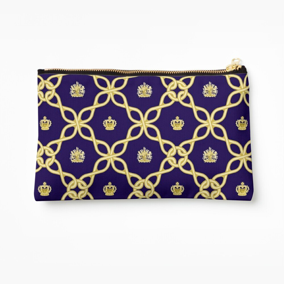 Whibos Makeup Bag British Monarchs Cosmetic Organizer Tyvek Paper Bags Zipper Pouch