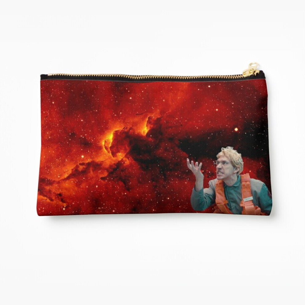 Whibos Makeup Bag Angry Space Boy Cosmetic Organizer Tyvek Paper Bags Zipper Pouch