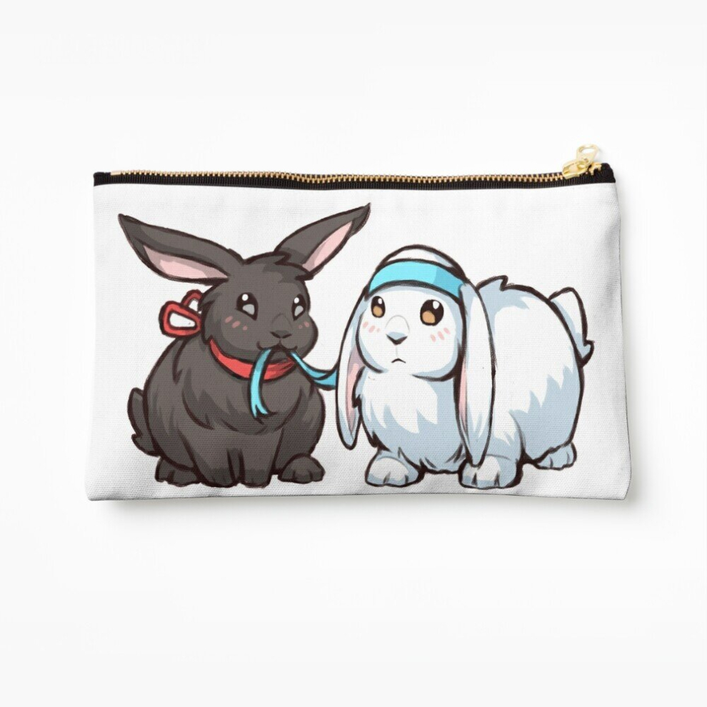 Whibos Makeup Bag Wangxian Bunnies Cosmetic Organizer Tyvek Paper Bags Zipper Pouch