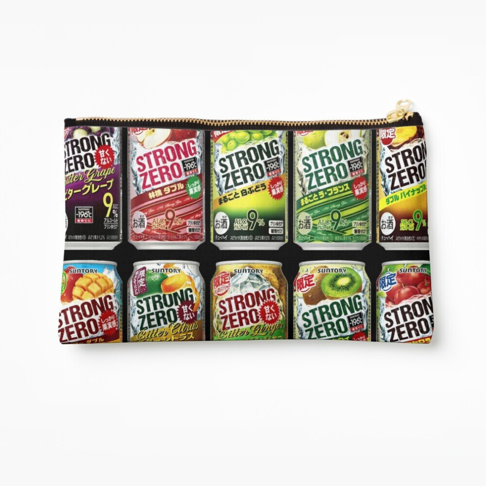 Whibos Makeup Bag Strong Zero! - Let's Party In Japan!!! Cosmetic Organizer Tyvek Paper Bags Zipper Pouch