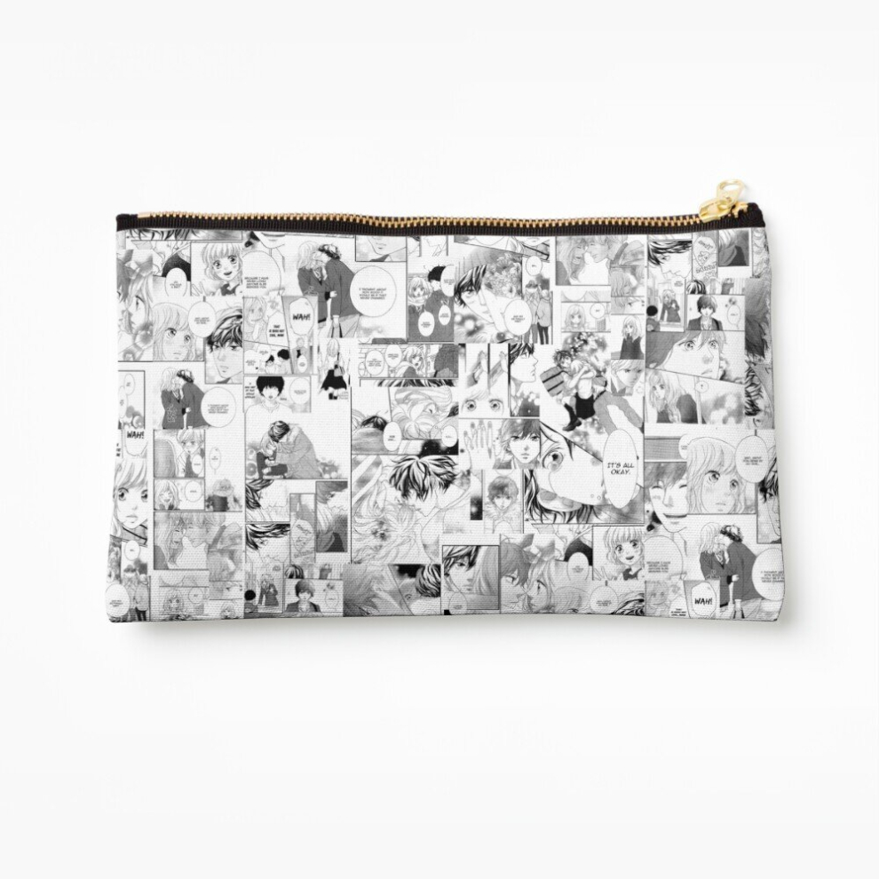 Whibos Blue Makeup Bag Spring Ride Collage Cosmetic Organizer Tyvek Paper Bags Zipper Pouch