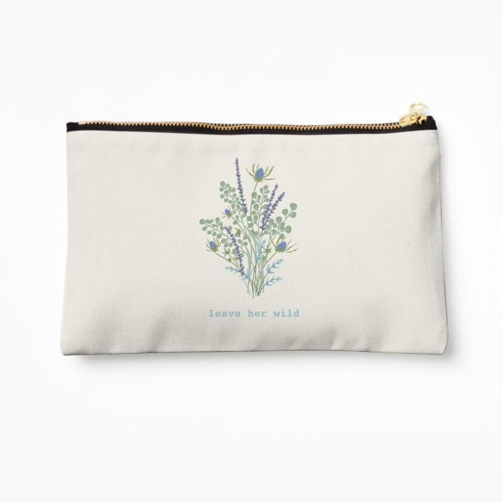 Whibos Makeup Bag Leave Her Wild Cosmetic Organizer Tyvek Paper Bags Zipper Pouch