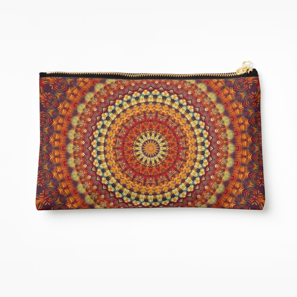 Whibos Makeup Bag Mandala 70 Cosmetic Organizer Tyvek Paper Bags Zipper Pouch
