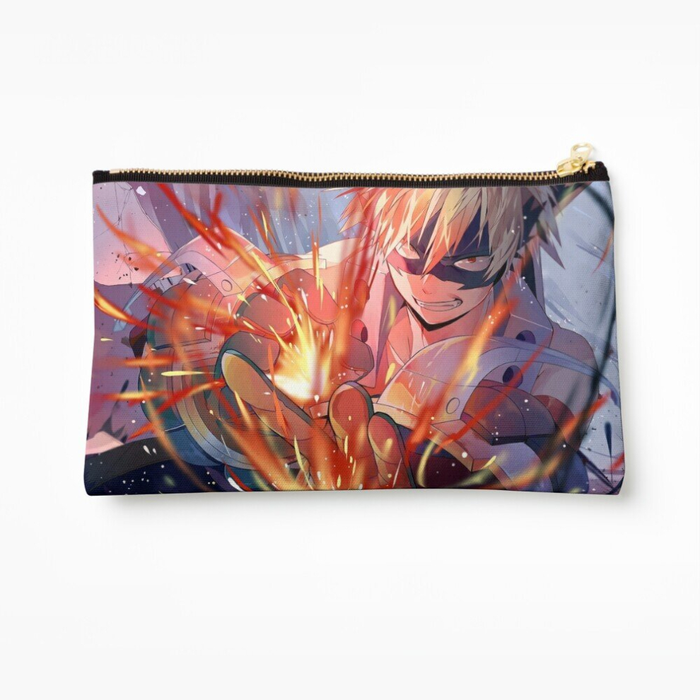 Whibos Makeup Bag Boku No Hero Academia Bakugo Cosmetic Organizer Tyvek Paper Bags Zipper Pouch