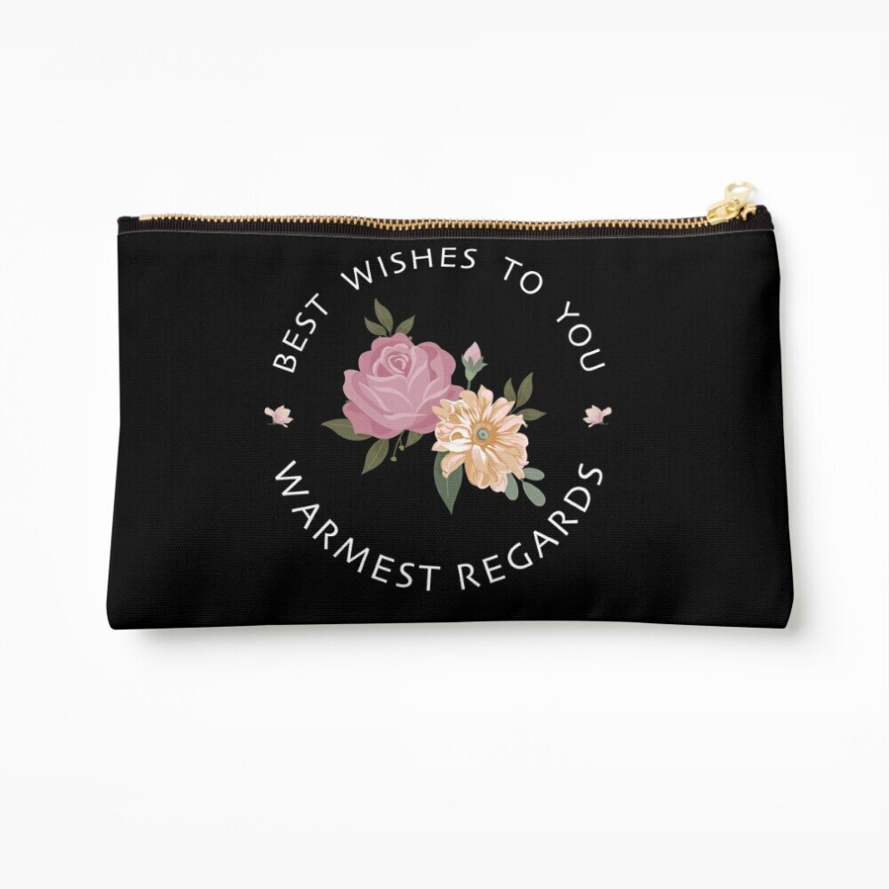 Whibos Makeup Bag Best Wishs To You Warmest Regards Cosmetic Organizer Tyvek Paper Bags Zipper Pouch