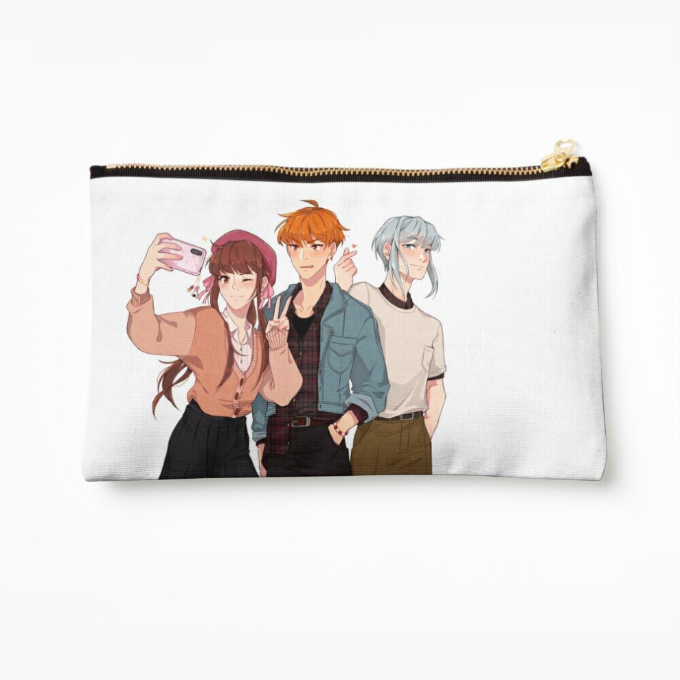 Whibos Makeup Bag Fruits Basket Trio Cosmetic Organizer Tyvek Paper Bags Zipper Pouch