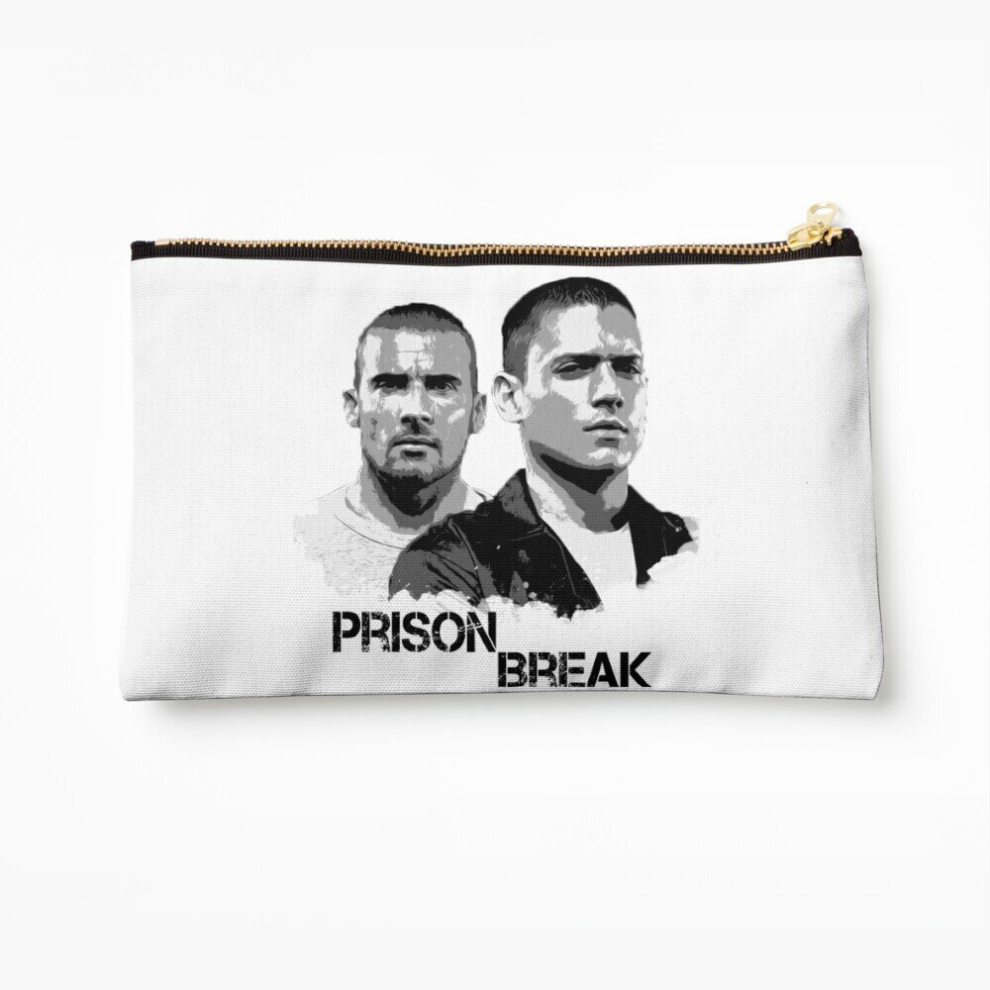 Whibos Makeup Bag Prison Break Illustration Cosmetic Organizer Tyvek Paper Bags Zipper Pouch